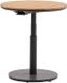 AVH-Collectie San Sebastian bijzettafel 59xH45-65 cm rond aluminium antraciet teak blad