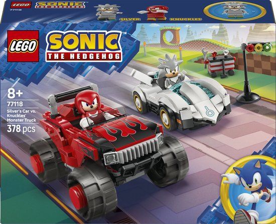 LEGO Sonic Silvers Auto vs. Knuckles Monstertruck 77118