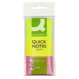 Q-Connect KF01224 Zelfklevende notitieblok, 40 x 50 mm, neon