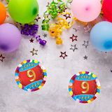Bellatio Decorations Bierviltjes 9 jaar - 25 stuks - multicolor