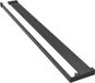 vidaXL Étagère murale pour douche à l'italienne 80 cm Aluminium Noir