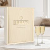YourSurprise Champagnekist met twee flutes - gegraveerd deksel