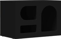 vidaXL ELST TV-meubel 60 x 35 x 40 cm zwart bewerkt hout