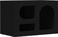 vidaXL ELST TV-meubel 60 x 35 x 40 cm zwart bewerkt hout