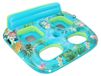 Lit de piscine gonflable pour 2 personnes - Lit d'eau - Avec porte-gobelets - PVC, 0,4 mm d'épaisseur - 205 x 168 x 60 cm