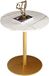Table basse ronde - Table d'appoint Table d'angle - Meuble de salon - Nordic Rock Board - L 45cm - Lavande