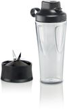 Bosch MMZBTK1B Bouteille de mélangeur - Noir/Transparent - Compatible avec VitaPower Serie 4, Serie 2 & OptiMUM Serie 8