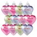 Lillian Vernon Pastel Candy Conversation Hearts Glass Valentijnsdag Ornamenten - Set van 12, 4 ontwerpen, Feestdecoraties, Vakantiehuisdecoratie, 1-1/4" x 2" x 2-1/2"