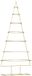 vidaXL Metalen Kerstboom met Standaard Goud 180 cm Poedercoated Staal