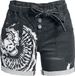 Stranger Things Hellfire Club Dames Shorts - donker denim - 28