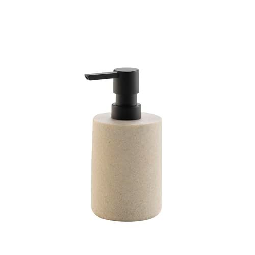 Zeepdispenser (Ø 7 x 16 cm) - graniet - zand