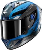 Shark Aeron Mekarium Helm - Integraalhelm - Zilver/blauw - Maat M