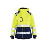 Blåkläder 4904-1987 High Vis Shell Jas Geel/Marineblauw XXXL