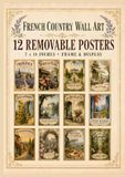 French Country Wall Art: 12 Removable Posters: Vintage Provence & French Countryside Prints | 7 x 11 Inch Posters to Frame and Display