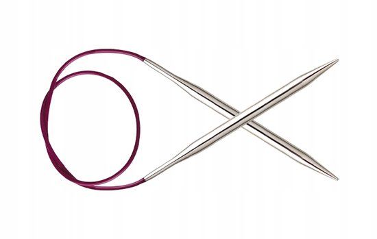 KnitPro Nova Metal Breinaalden met Kabel - 3,25 mm / 25 cm