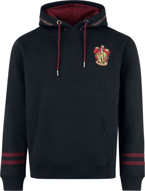 Harry Potter Gryffindor - House Crest Heren Trui met capuchon - zwart - M
