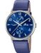 Lotus Mod. 18509/7 Mannen Polshorloge - Blauw Stalen Band, Grijs Kast, Grijs Wijzerplaat, 40mm