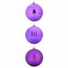 vidaXL Boule de Noël - Set - XXL - 3 pièces - Lilas - Ø 25 cm - Plastique