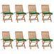 Maison Exclusive - Chaises Pliantes Avec Coussins, 8 Pièces, En Teck Massif