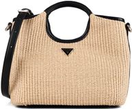 GUESS schoudertas Kirsten Mini Satchel Natural / Black beige