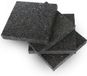 Merkloos Tapis en caoutchouc - Tapis antidérapants - Amortissement des appareils - Caoutchouc 100% absorbant les chocs - 10 x 10 x 0,5 cm - Noir