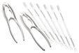 Omgoods - Set de 8 pièces de luxe pour fruits de mer en acier inoxydable