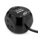 STATUS Zwarte kubusaansluiting | 3-weg kubus met 3 USB-adapteraansluitingen | Verlengkabel van 1,4 m | S3B1.4M3XUSB1PK6