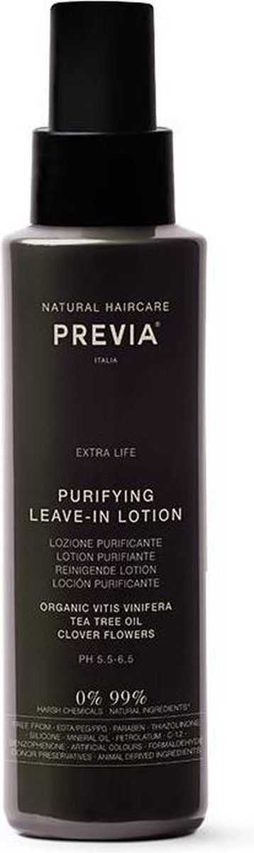 Previa NATURAL HAIRCARE EXTRA LIFE PURIFYING LEAVE-IN LOTION SPRAY ANTI-ROOS/VETTE HOOFDHUID 100ML