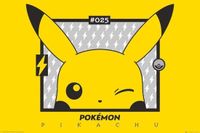 GBeye Poster - Pokemon Pikachu Wink - 61 X 91.5 Cm - Multicolore