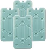Merkloos / Sans marque Jja Showroom And Head Office Platte koelelementen - 4x - aqua - polyethyleen - 400 gram - L25 x B14 x H1,5 cm
