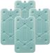 Merkloos / Sans marque Jja Showroom And Head Office Platte koelelementen - 4x - aqua - polyethyleen - 400 gram - L25 x B14 x H1,5 cm