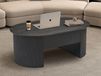 LARUSSO Table basse avec plateau relevable 120 cm brun foncé