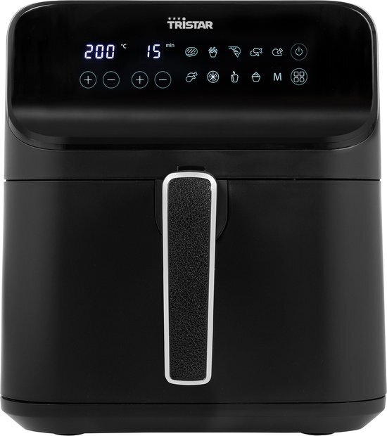 Tristar Airfryer XXL FR-9025 - Heteluchtfriteuse Groot - 6 Liter - 10 bakprogramma’s - Digitale bediening - Zwart