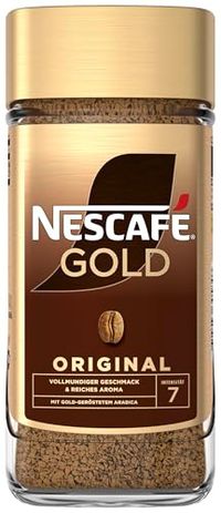 NESCAFÉ GOLD Original, oploskoffie, oploskoffie van voortreffelijke koffiebonen, cafeïnehoudend, per stuk verpakt (1 x 200 g)