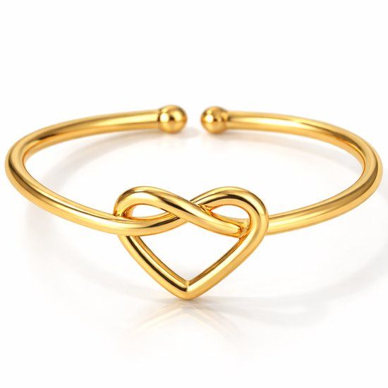LGT JWLS Dames Ring Hart Goudkleurig One Size