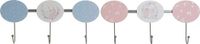 DKD Home Decor Wandkapstok Metaal Hout MDF Blauw (2 stuks) (40 x 5 x 17 cm)