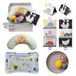 Taf Toys Baby Tummy Time Kit - Hoog contrast zwart en wit kreukelboek, steunkussen, activiteit watermat, sensorische ballen, plaat - pasgeboren baby sensorische speelgoedset