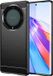 Techsuit Hoesje geschikt voor HONOR Magic5 Lite - Carbon Silicone Back Cover - Zwart