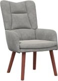 vidaXL Fauteuil Lichtgrijs 63 x 67 x 94 cm Fluweel