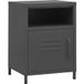 Acier Table de chevet anthracite 35x35x51 cm