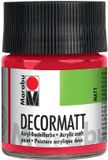 Marabu Decormatt Acryl acrielverf 50 ml Bruin, Rood