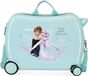 Disney Frozen Rolling Suitcase 4 Wheels Turquoise ABS Hardcase 34L