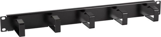 EFB-Elektronik 19 Rangeelpaneel - 1U - 5-voudig - Staal - Zwart