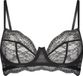 Hunkemöller Dames Lingerie Niet voorgevormde beugel bh Isabelle - Zwart - maat E80