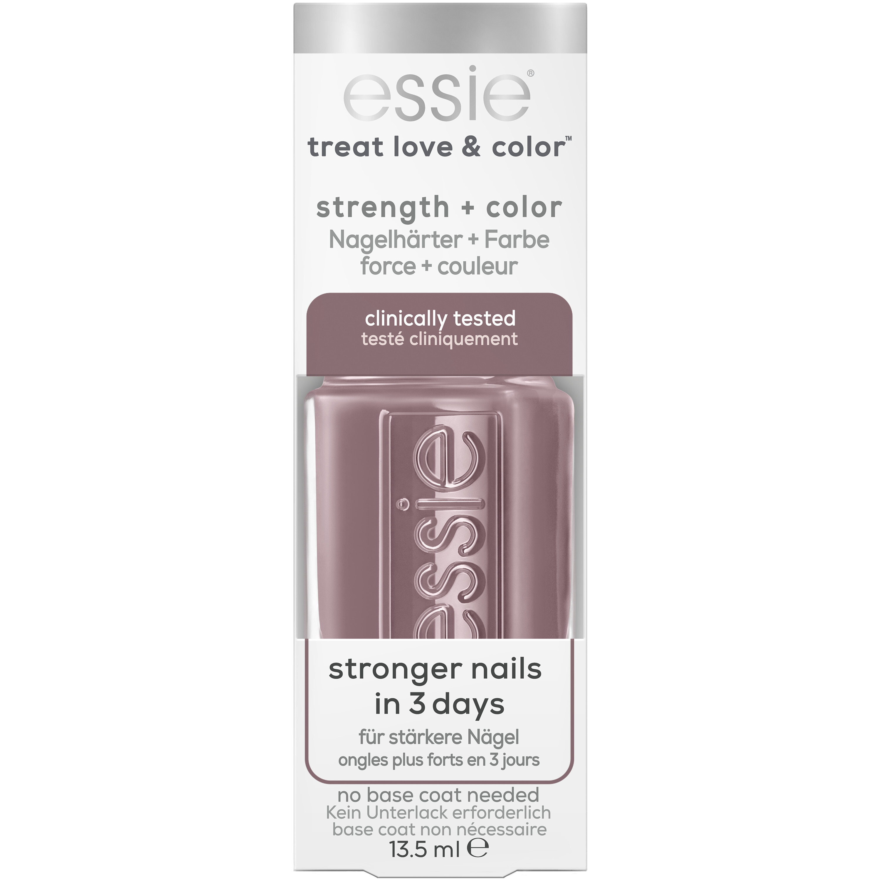 Essie treat love & color - TREAT LOVE & COLOR - 90 on the mauve - grijs - nagelverharder met collageen & camellia-extract - 13,5 ml