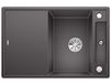 BLANCO Silgranit spoelbak, 780x510 mm, met accessoires, InFino, grijze rots