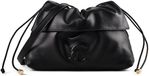 Coccinelle Leren schoudertas Lidia Handbag Smooth Leather Noir zwart