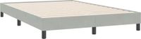 vidaXL Bedframe Lichtgrijs Fluweel 140x220 cm