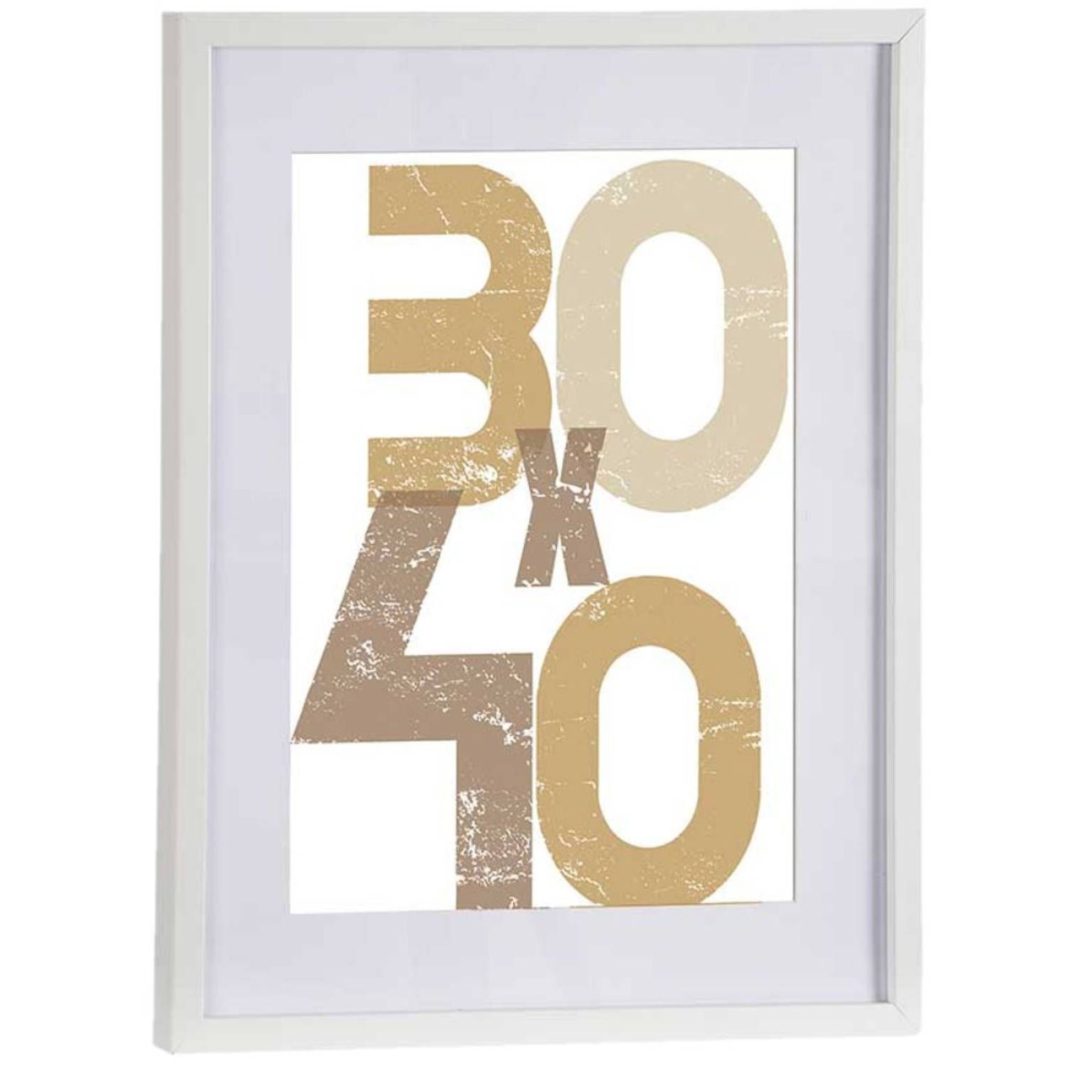 Arte r Houten fotolijst wit - 30 x 40 cm / 40 x 50 cm - Hout - 8430852887504