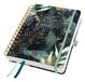 Sigel Jolie J6603 Personal Diary 2026 A5 Hardcover Black, Gold, Green Leaves Pattern